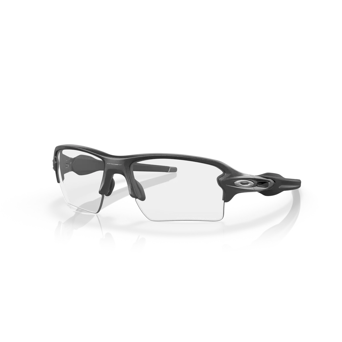 Oakley Flak 2.0 Xl Clear To Black Iridium Photochromic Lenses Steel Frame 1