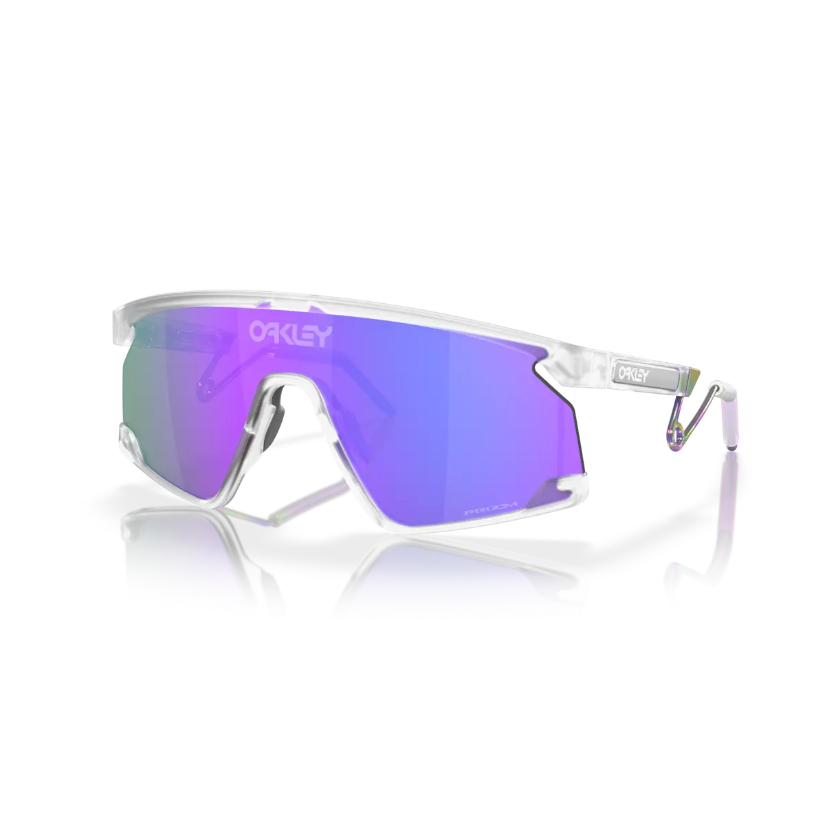 Oakley Bxtr Prizm Violet Lenses Matte Clear Frame 1
