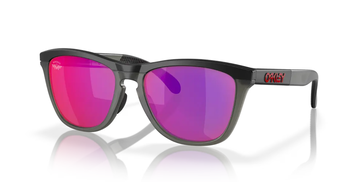 Oakley Frogskins Range Prizm Road Lenses, Matte Black/Matte Grey Smoke Frame (Maverick Vinales Signature Series) 1