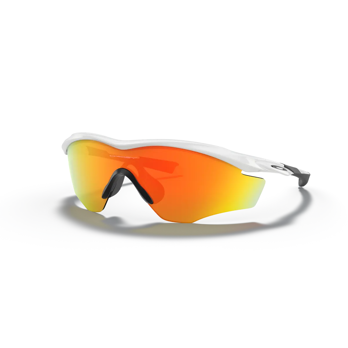 Oakley M2 Frame Xl Fire Iridium Lenses Polished White Frame 1