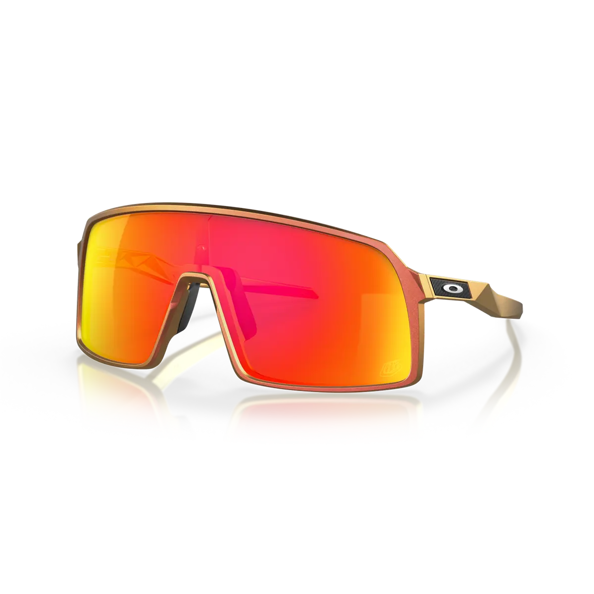 Oakley Sutro Prizm Ruby Lenses Troy Lee Designs Red Gold Shift Frame 1