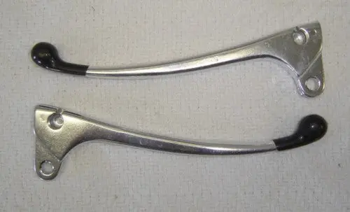(06/09) Rubber Tipped Brake Lever Set Honda Sl70 Sl100 Xr75 Left And Right 2