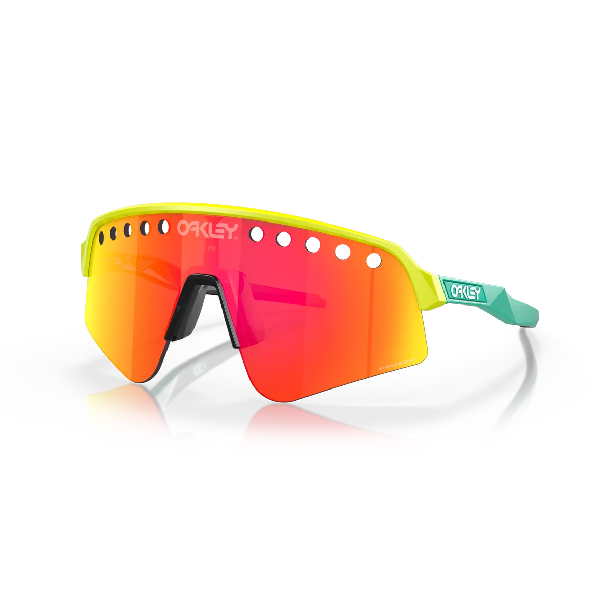 Oakley Sutro Lite Sweep Prizm Ruby Lenses Tennis Ball Yellow Frame 1