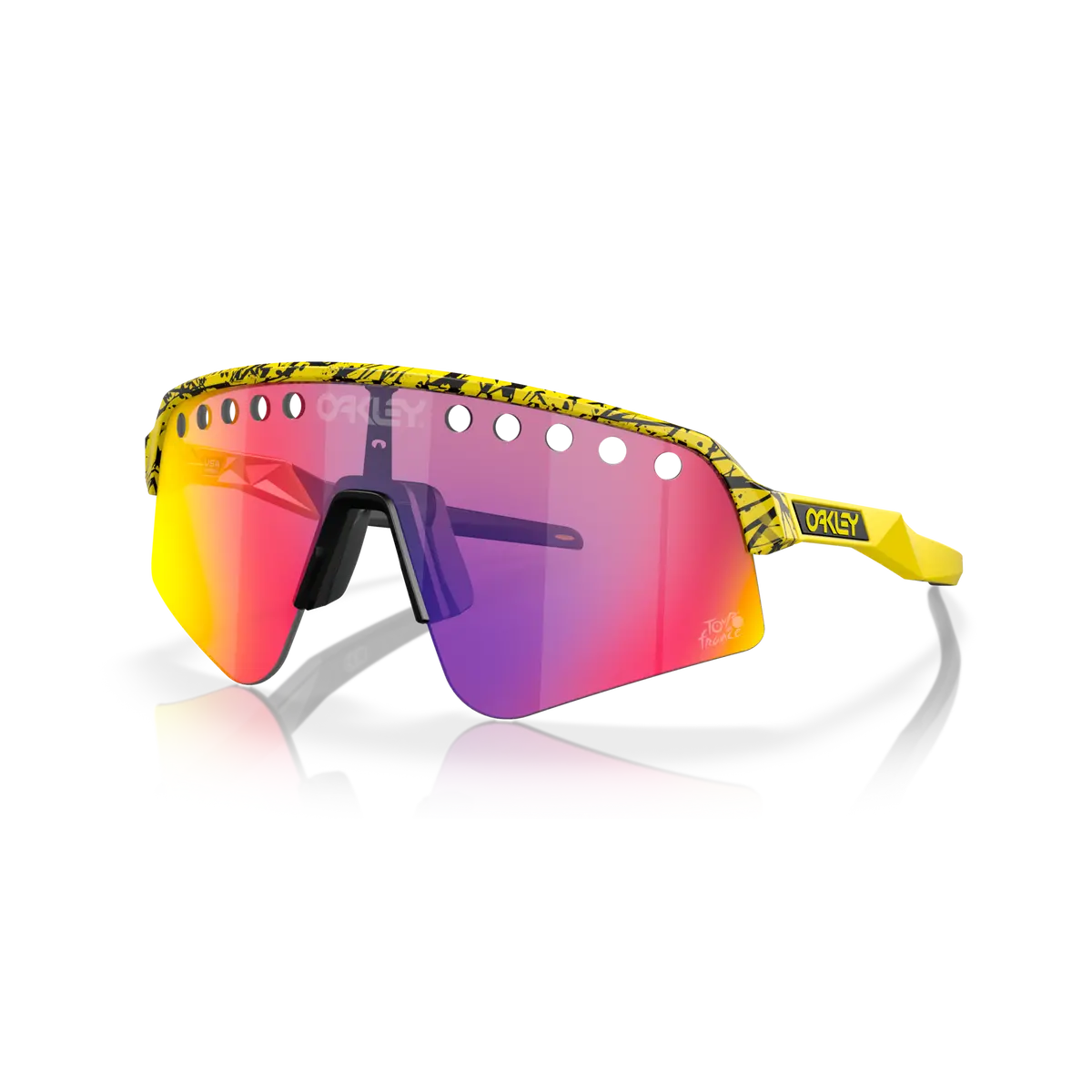 Oakley Sutro Lite Sweep Prizm Road Lenses Tdf Splatter Frame 1