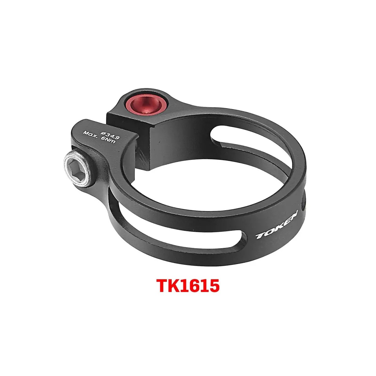 Token Seat Clamp Super Lite With Bolt - Black 1