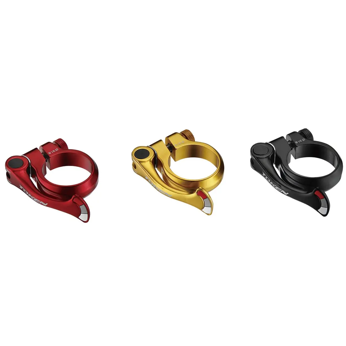 Token Seat Clamp Shark Tail With Quick Release - Black 1