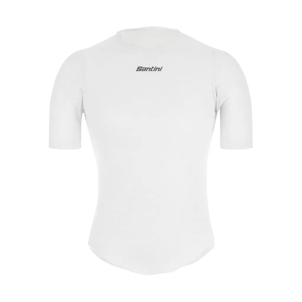 Santini Delta Cooling Short Sleeve Baselayer - White 1