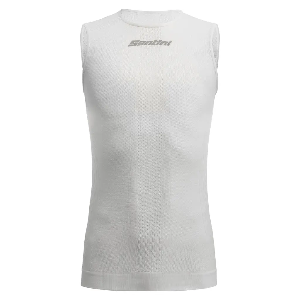 Santini Rete Sleeveless Baselayer - White 1