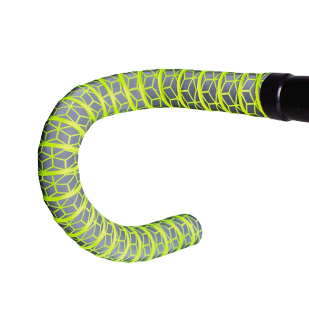 Btp Woven Bartape - Reflective Cube Neon Green 1