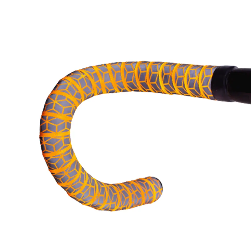 Btp Woven Bartape - Reflective Cube Neon Orange 1