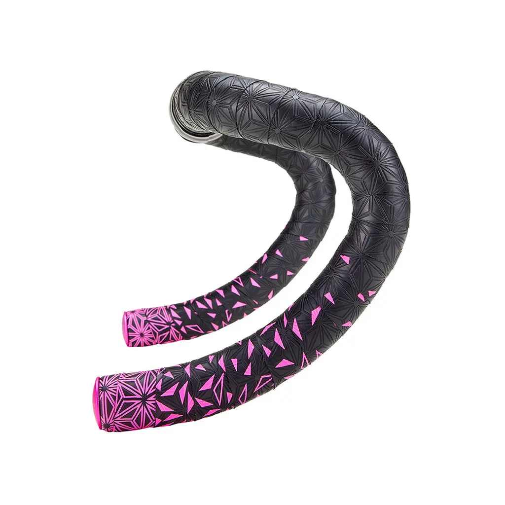 Supacaz Super Sticky Kush Star Fade Bar Tape - Neon Pink 1