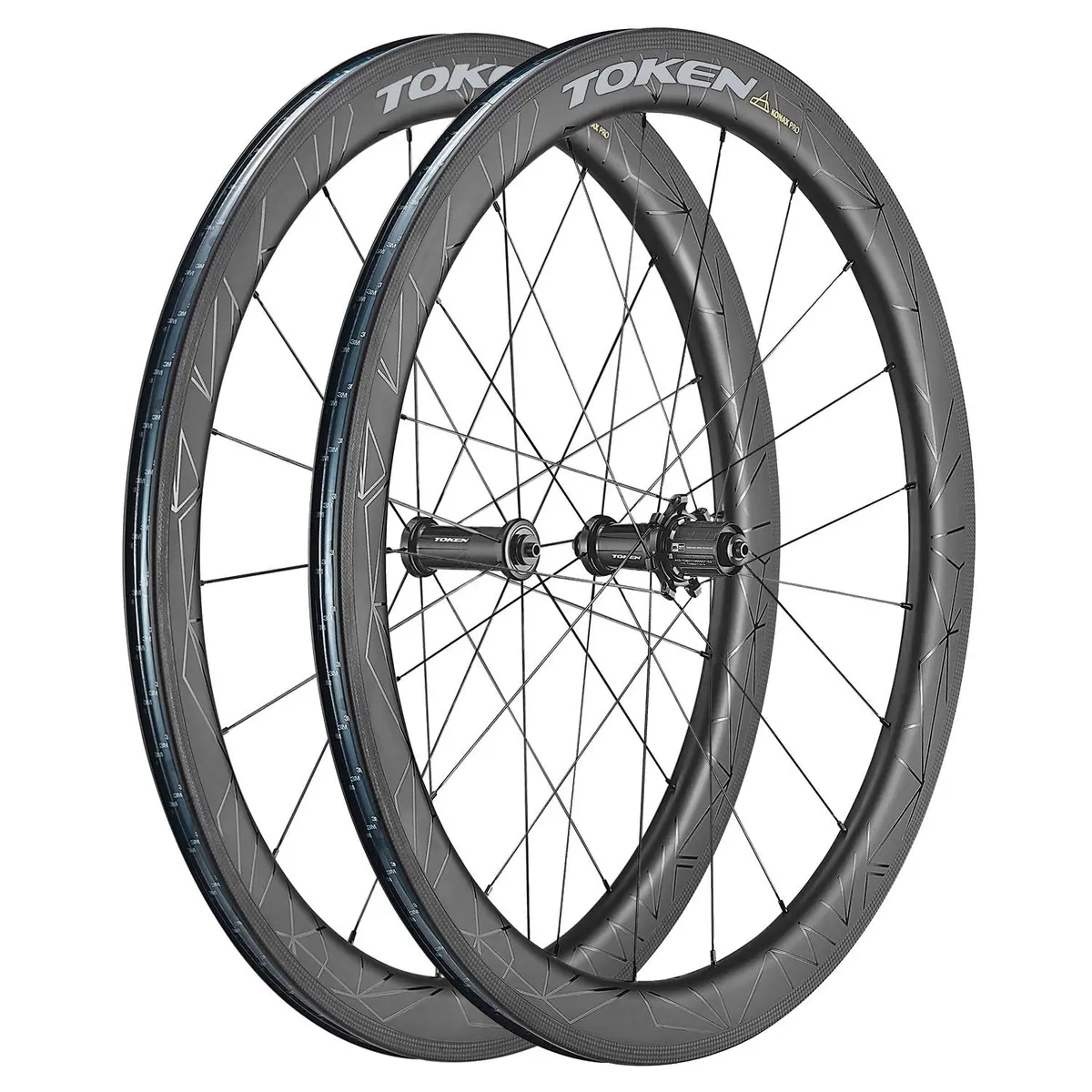 Token Wheel Set Carbon Rim Brake Konax Pro 52Mm Tubless Sram/Shimano 1