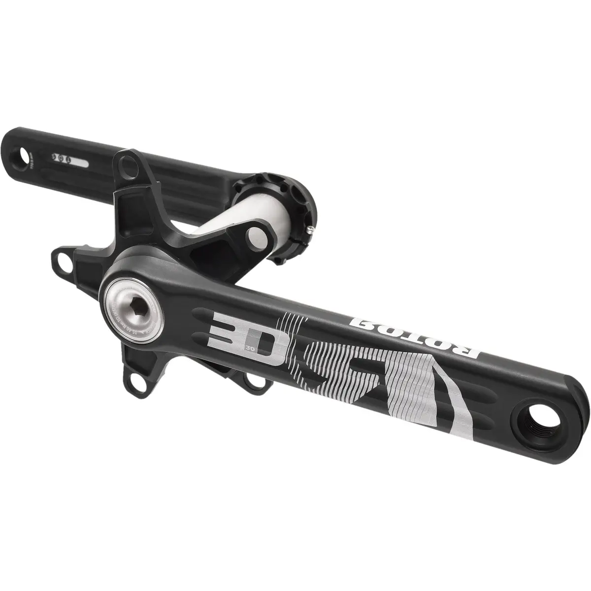 Rotor 3D30 Bcd 110X5 Crankset - Black/Grey 1