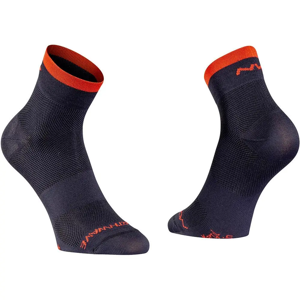 Northwave Origin Mid Socks - Black/Red 1