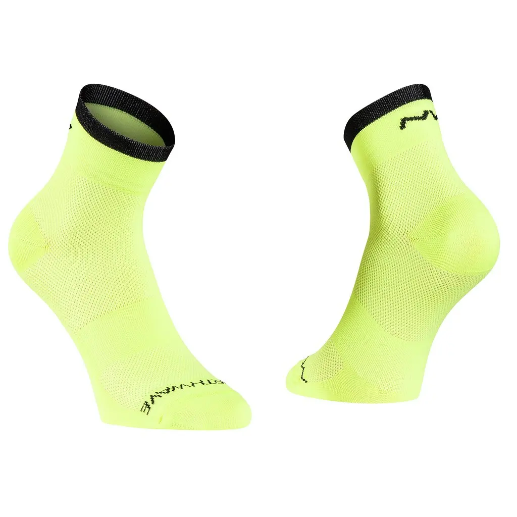Northwave Origin Mid Socks - Yellow Fluo/Black 1