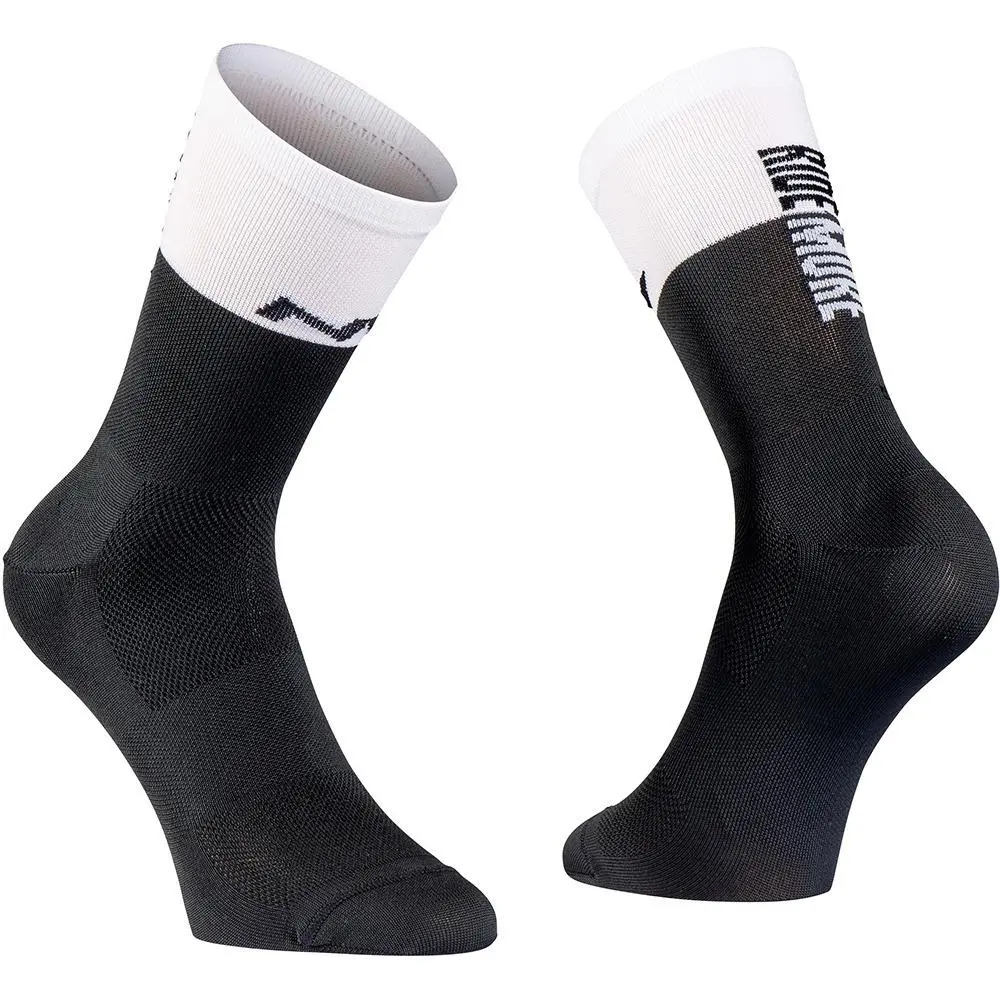 Northwave Work Less Ride More Socks - Black/White 1