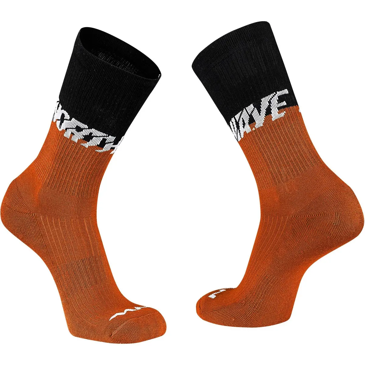 Northwave Edge Socks - Black/Siena Orange 1