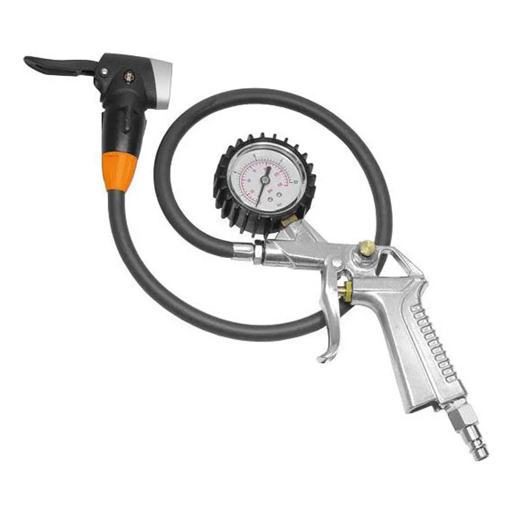 Cyclus Tools Compressor Pump Head Multivalve Schrader/Presta/Dunlop With Hose And Air Gun 1