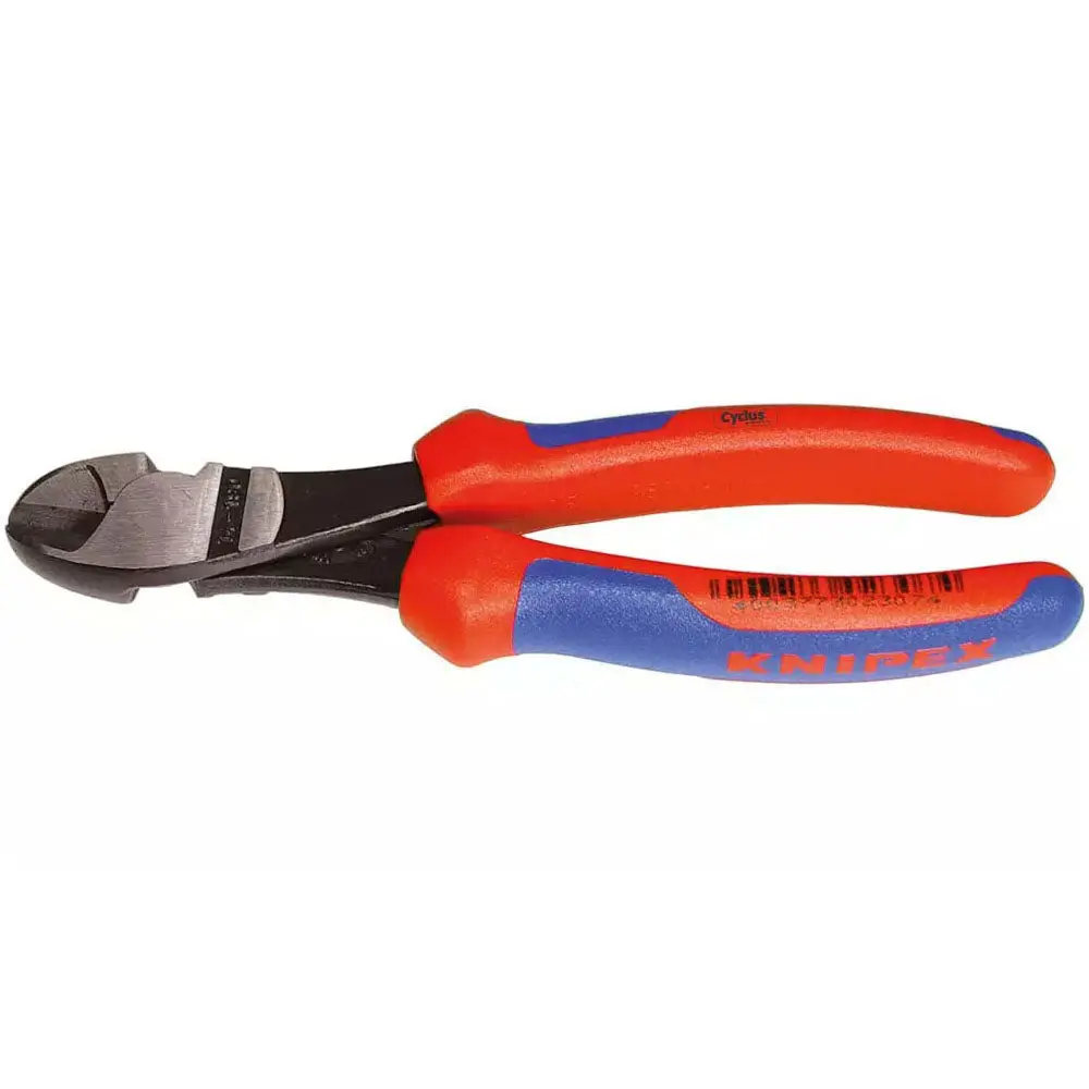 Cyclus Tools Knipex High Leverage Diagonal Cutter | Length 180 Mm, Rubber Handles 1