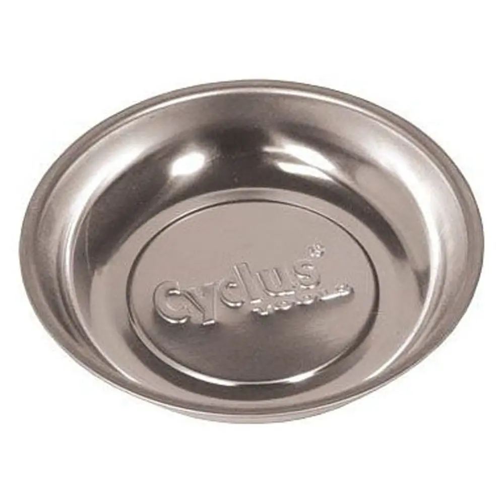 Cyclus Tools Magnetic Dish For Small Parts, Stainless Steel, Round, 15Cm. 1