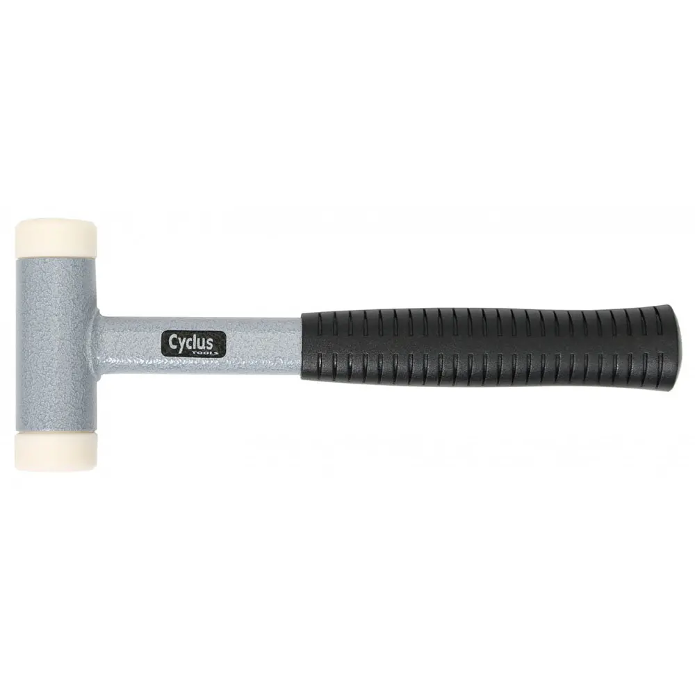 Cyclus Tools Soft-Head Anti Rebound Hammer 650G, 35X120x250mm, Replaceable Plastic Heads 1