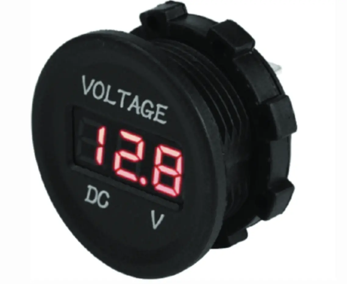 Sea-Dog Round Voltage Meter - 6V-30V  421615-1 1