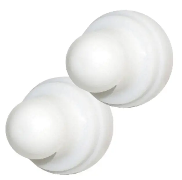 Blue Sea 4136 Push Button Reset Only Circuit Breaker Boot - White - 2-Pack  4136 1