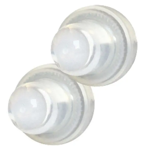 Blue Sea 4135 Push Button Reset Only Circuit Breaker Boot - Clear- 2-Pack  4135 1