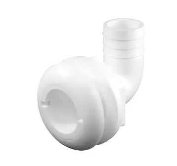 Thru Hull 90* Wht 1-1/8" 1