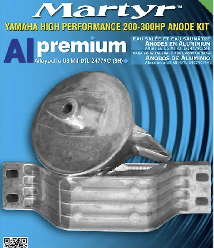Martyr Anodes / Marine Anode Kit (Cmyhp200300kita) Anode Kit Al Yam 200/300 Hp 1