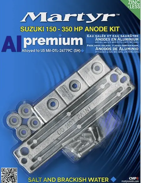 Martyr Anodes / Marine Anode Kit (Cmsz150350kita) Suzuki 150-350 1