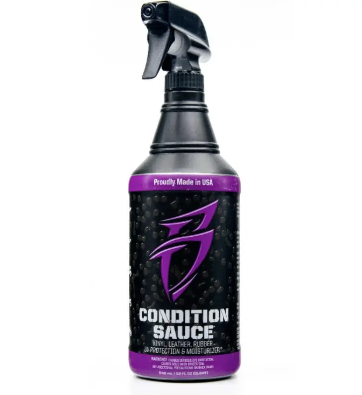 Bling Sauce Cs0032 Vinyl Protectant; Condition Sauce ™; Uv Protection For Vinyl, Leather, Rubber, Plastic From Against Fading, Cracking And Discoloration; 32 Ounce Spray Bottle; Single 1