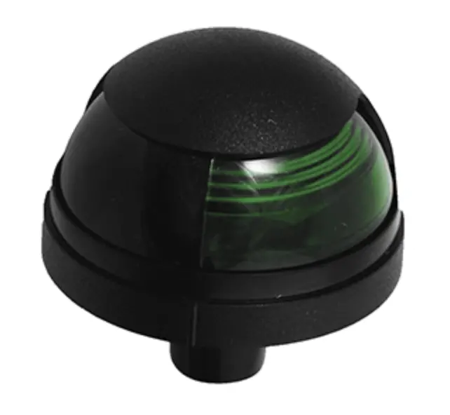 Attwood 5040G7 Attwood Pulsar™ 1-Mile Deck Mount, Green Sidelight - 12V - Black Housing 1