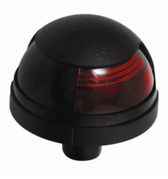 Attwood 5040R7 Attwood Pulsar™ 1-Mile Deck Mount, Red Sidelight - 12V - Black Housing 1