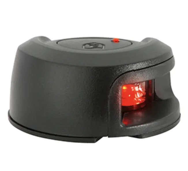 Attwood Nv2012pbr-7 Attwood Lightarmor Deck Mount Navigation Light - Black Composite - Port (Red) - 2Nm 1
