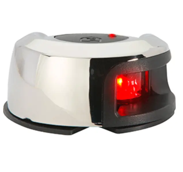 Attwood Nv2012ssr-7 Attwood Lightarmor Deck Mount Navigation Light - Stainless Steel - Port (Red) - 2Nm 1