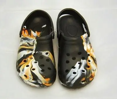 Doc Black Orange Sandal 1
