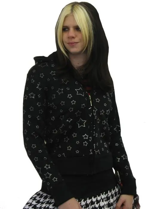 Silver Star Black Hoody 1