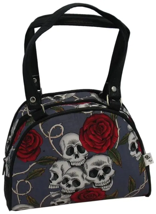 Small Skulls And Roses Bag (Various Colours) 1