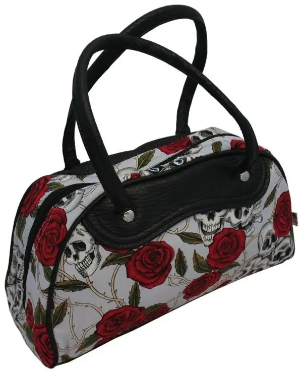 Medium Skulls And Roses Bag (Various Colours) 1