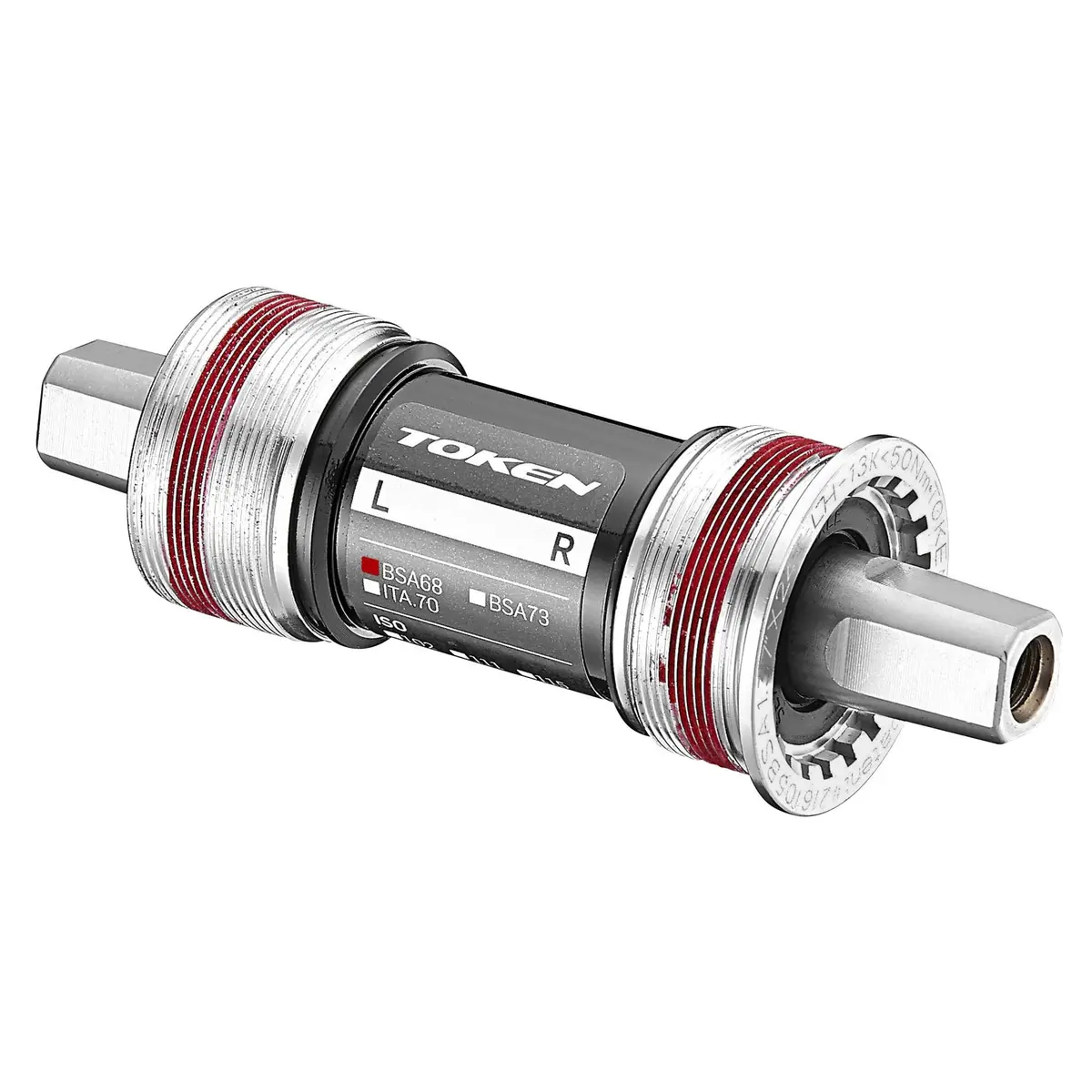 Token Bottom Bracket Jis Square Tappered Tiramic Bearings Ti Axle 113.5 1