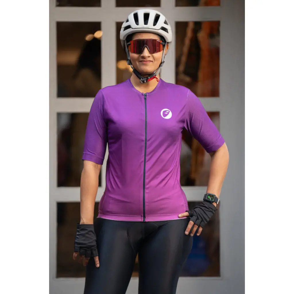 Apace Cruise Fit Unisex Cycling Jersey - Lavender 1