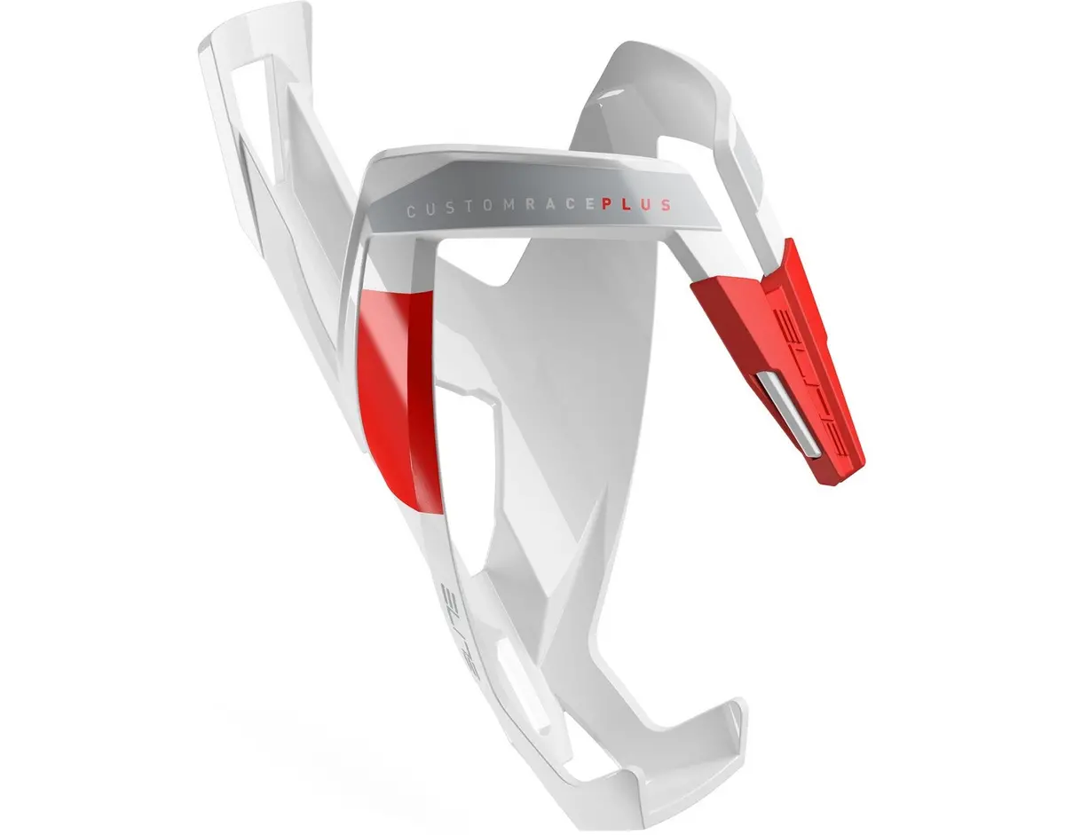 Elite Custom Race Plus White Glossy - Red Graphic 1