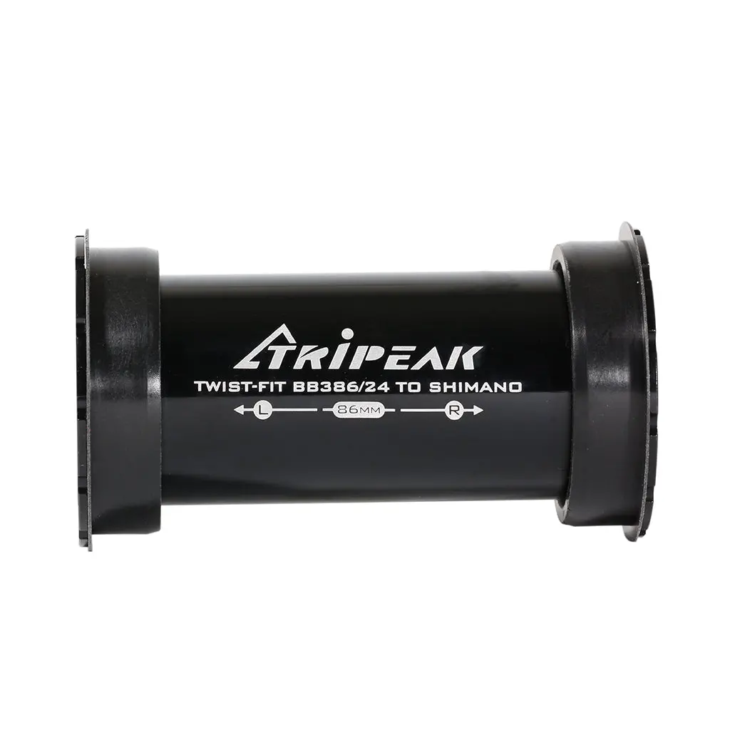Tripeak Bb386 Pressfit Bottom Bracket, Shimano-Road - 86.5Mm - Black 1