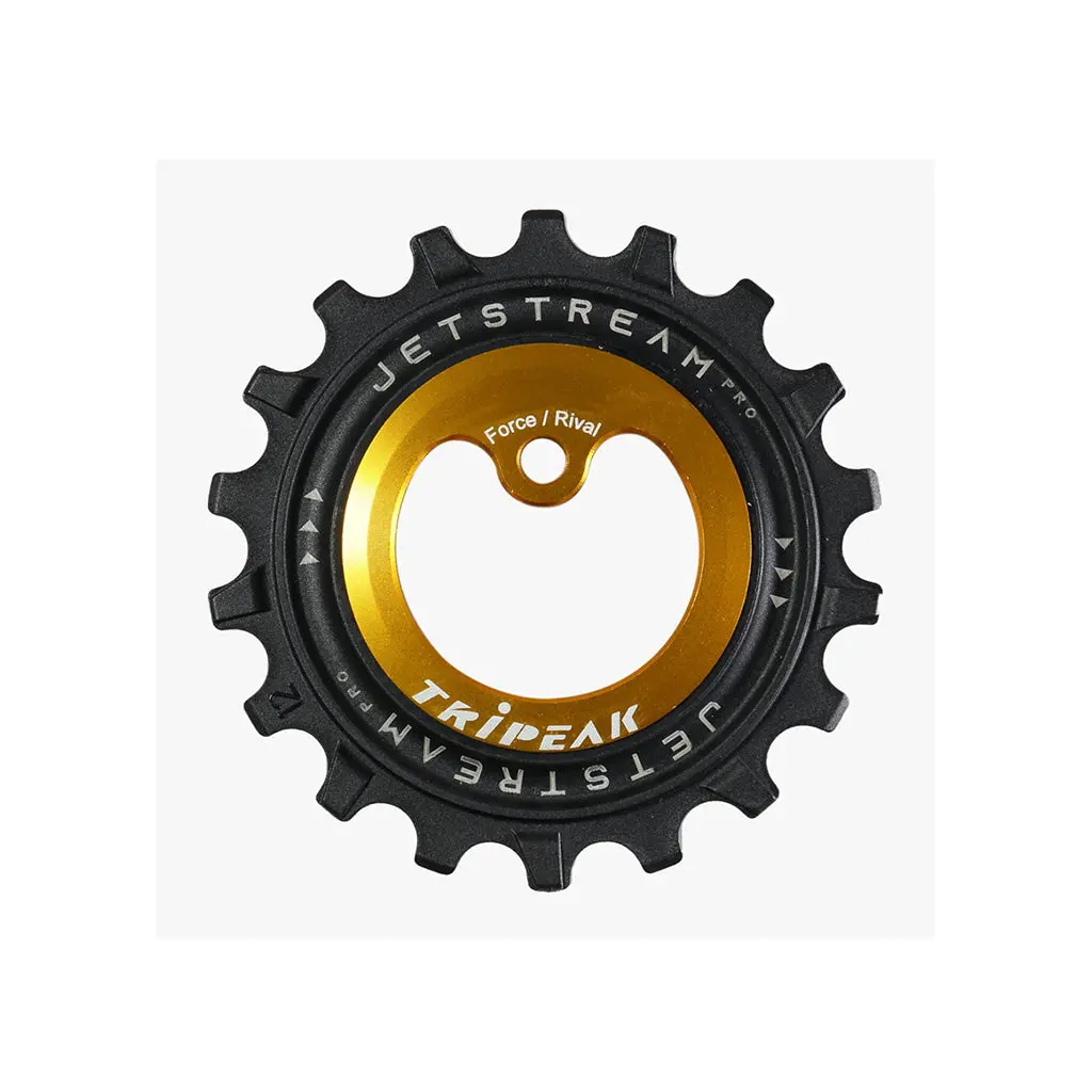 Tripeak Oversize Pulley Kit 12/18T, Ceramic Bearing  Sram Axs Force/Rival, 12-Speed - Gold 1