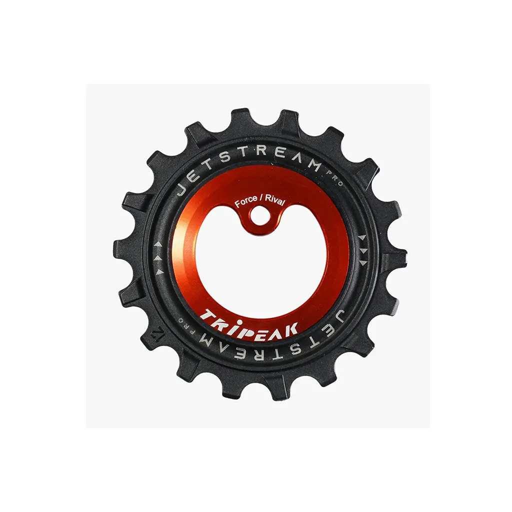 Tripeak Oversize Pulley Kit 12/18T, Ceramic Bearing  Sram Axs Force/Rival, 12-Speed - Red 1