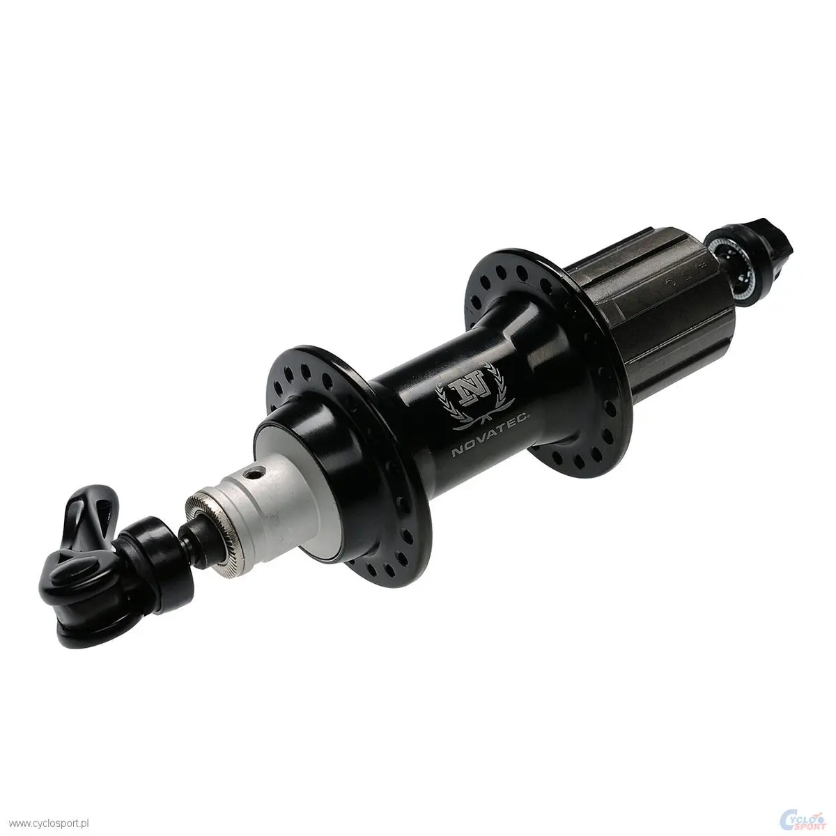 Novatec S-Elite Rim Brake Cartridge Bearings Rear Hub With Quick Release - Ano Black 1