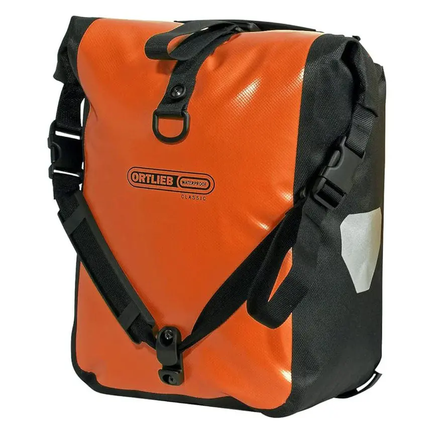 Ortlieb Sport-Roller Classic Pair Front Pannier Bag 25L - Orange/Black 1
