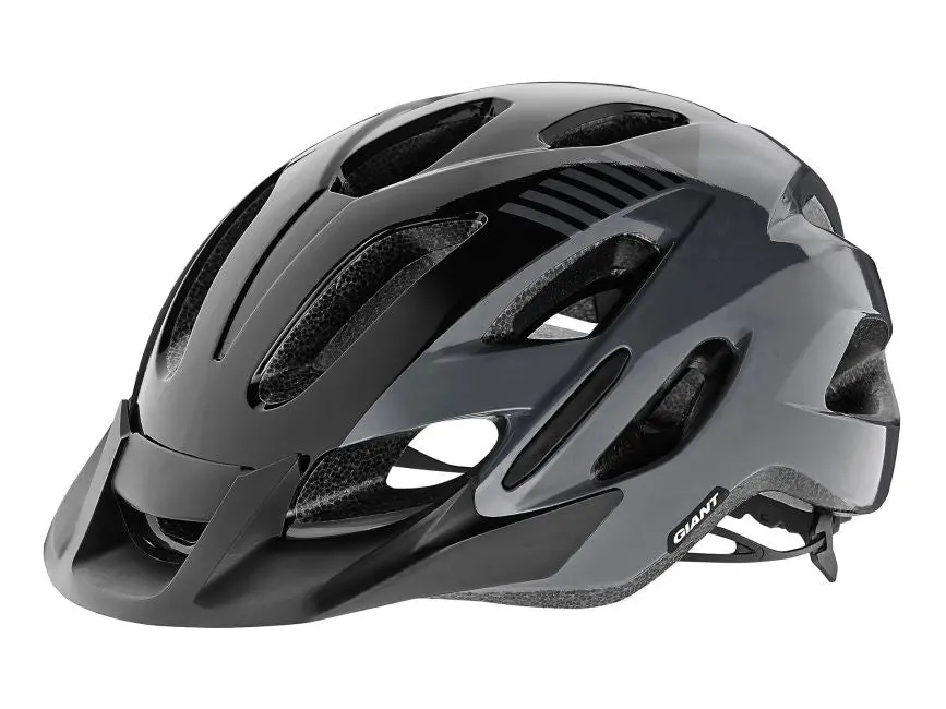 Giant Prompt Cycle Helmet | Gloss Grey/Black 1