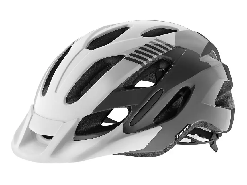 Giant Prompt Cycle Helmet Gloss Grey/White 1